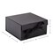 Medium Gift Boxes with Bow and Shredded Paper Fill, Pack of 2 (Black 8 inch Box) for Weddings, Graduations, Birthdays, Father's Day, Groomsmen Gifts, All Occasion